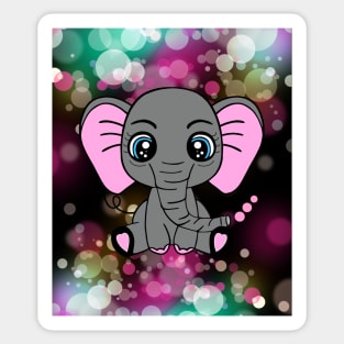 BABY Elephant Graphic Jungle Animals Sticker